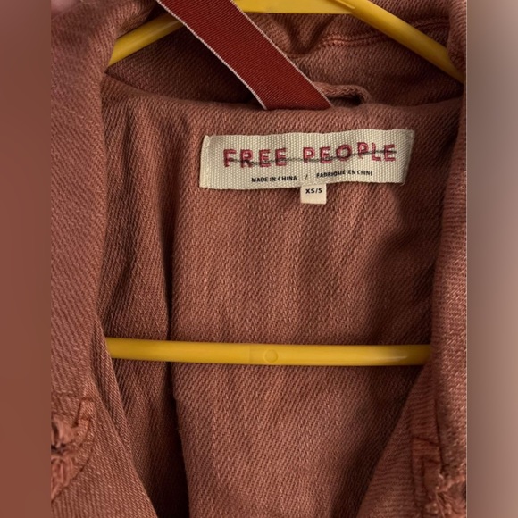 NWOT- Free People "Kelly" Freyed Edging Belted Trench Coat -Size XS/S - Picture 5 of 6